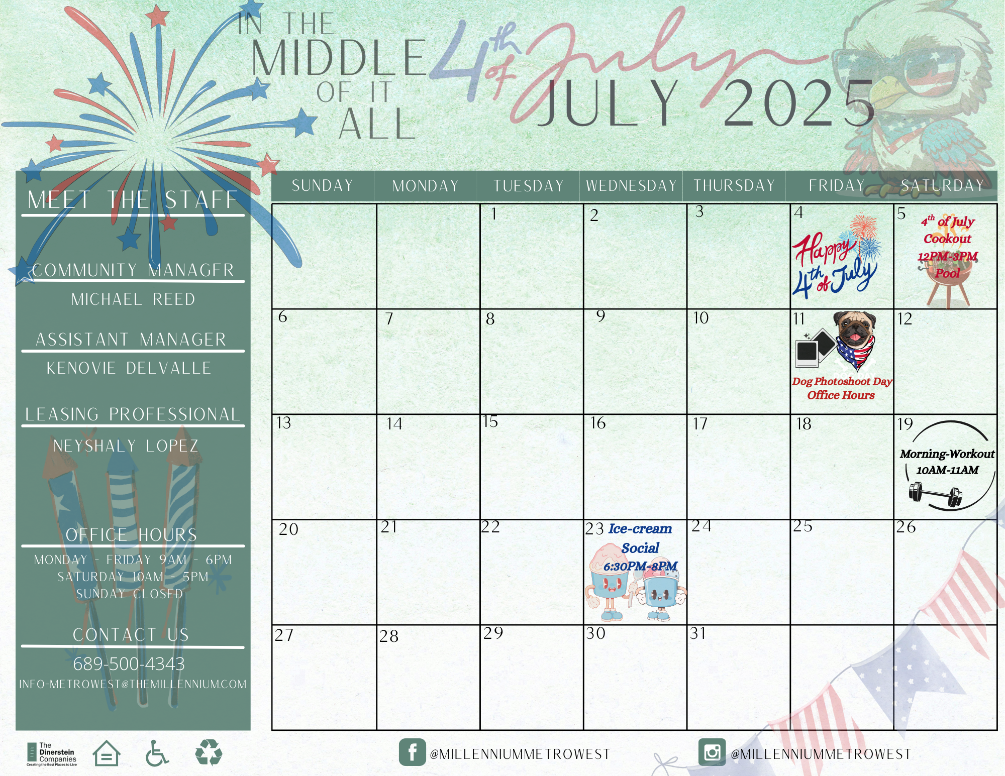 July Event Calendar